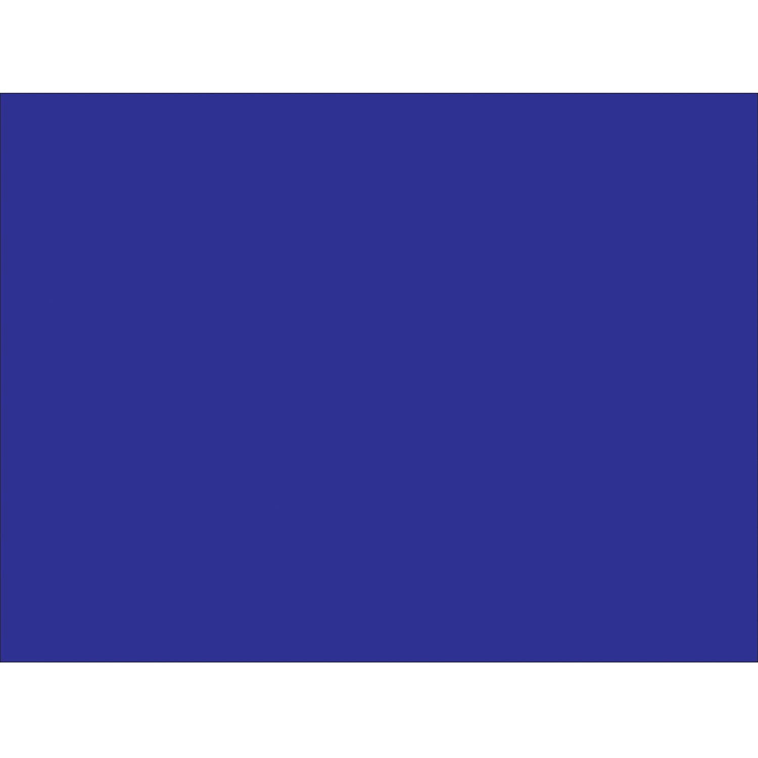 Tape Logic Inventory Rectangle Labels 3' x 4' Dark Blue 500/Roll DL631B