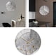thumbnail image 5 of Reloj de pared Fernando con textura de mármol moderno 12 pulgadas gris, 5 of 7
