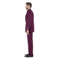 thumbnail image 3 of Mens Slim Fit Solid 2 Piece Pick Stitch Suit Set Notch Lapel, 3 of 4