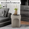 thumbnail image 6 of VENTOPYR Concrete Outdoor Side Table,Drum-Shaped Accent Table, 6 of 9