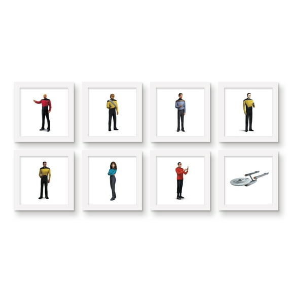 Gallery Pops Star Trek - Crew Wall Art Bundle (8-Pack)
