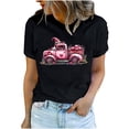 thumbnail image 3 of VKOYWKM T-Shirts Cœur pour Femmes T-Shirts de la Saint-Valentin T-Shirts Graphiques Amour Manches Courtes Coupe Ample Hauts de Printemps Col Rond T-Shirt de la Saint-Valentin, 3 of 6