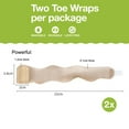thumbnail image 2 of Cushioned Bandages For Toe Alignment, Corrects Hammertoes And Overlapping Toes With Orthopedic Separator, Suitable For Various Footwear (2Pcs), 2 of 6