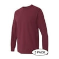 thumbnail image 2 of GILDAN G540 ADULT HEAVY COTTON 5.3 OZ. LONG-SLEEVE T-SHIRT, Maroon, L, Pack Of 3, Mens T-Shirts, 2 of 3