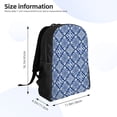 thumbnail image 4 of Fotbe Stylized Flowers Vintage Boho Mochila de Viaje para Laptop, Mochila Ejecutiva Delgada y Resistente 15.6", 4 of 8
