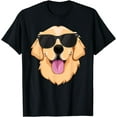 thumbnail image 2 of Golden Retriever T-Shirt for Kids Boys Girls Sunglasses Pet T-Shirt, 2 of 3
