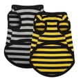 thumbnail image 1 of Chaleco de ropa de primavera y verano para mascotas a rayas, ropa para perros y gatos Tibby Bear Pomeranian (2 uds) MFZFUKR BST3016906-4, 1 of 6