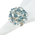 thumbnail image 2 of Saro Lifestyle Beaded Floral Napkin Ring (Set of 4), 2 of 4