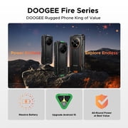 DOOGEE Fire 7 Ultra 5G Rugged Cell Phone,13000mAh Battery/33W Fast Charge,32GB+256GB(2TB TF),6.6HD+90Hz,IP68/IP69K,125dB Speaker,Nfc,Dual Sim