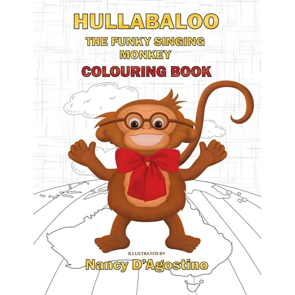 Hullabaloo Book Hullabaloo The Funky Singing Monkey Colouring Book, Book 1A, (Paperback)