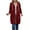 Wine, variant on UngA Long Fleece Hoodies for Women Long Sleeve Fall Long Tunic Hooded Sweatshirt Oversized Fleece Jacket With Pockets Fall Coats 2025 Women Zip Up Hoodie (Green,3XL)