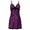 Purple, variant on Lingerie for Women Elegant Lace Bow Nightdress for Women Plus Size Sleep Skirt Nightwear in IntimatesCategory Purple 3XL