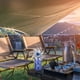 thumbnail image 4 of Ventilador de camping solar con luz LED y linterna | Linterna portátil recargable | Más de 15 horas de autonomía | Carga por USB | Equipo multifunción para exteriores, 4 of 5