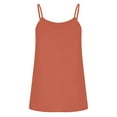 thumbnail image 5 of MIXUE Tank Top for Women Summer Solid Color Ice Silk Backless Loose Suspender Camisole Vest Outwear,Orange,XL, 5 of 5
