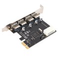 thumbnail image 3 of Adaptador Pcie A Usb 3.0 4 Puertos Usb 3.0 Alta Tarjeta De Expansión Pcie A Usb 3.0 De 5 Gbps Sweethay EL007804-00, 3 of 6