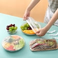 thumbnail image 4 of Fresh Keeping Bags, 100pcs Food Covers, Reusable Elastic Food Storage Covers, Plastic Sealing Elastic Stretch Adjustable Bowl Lids, 4 of 5