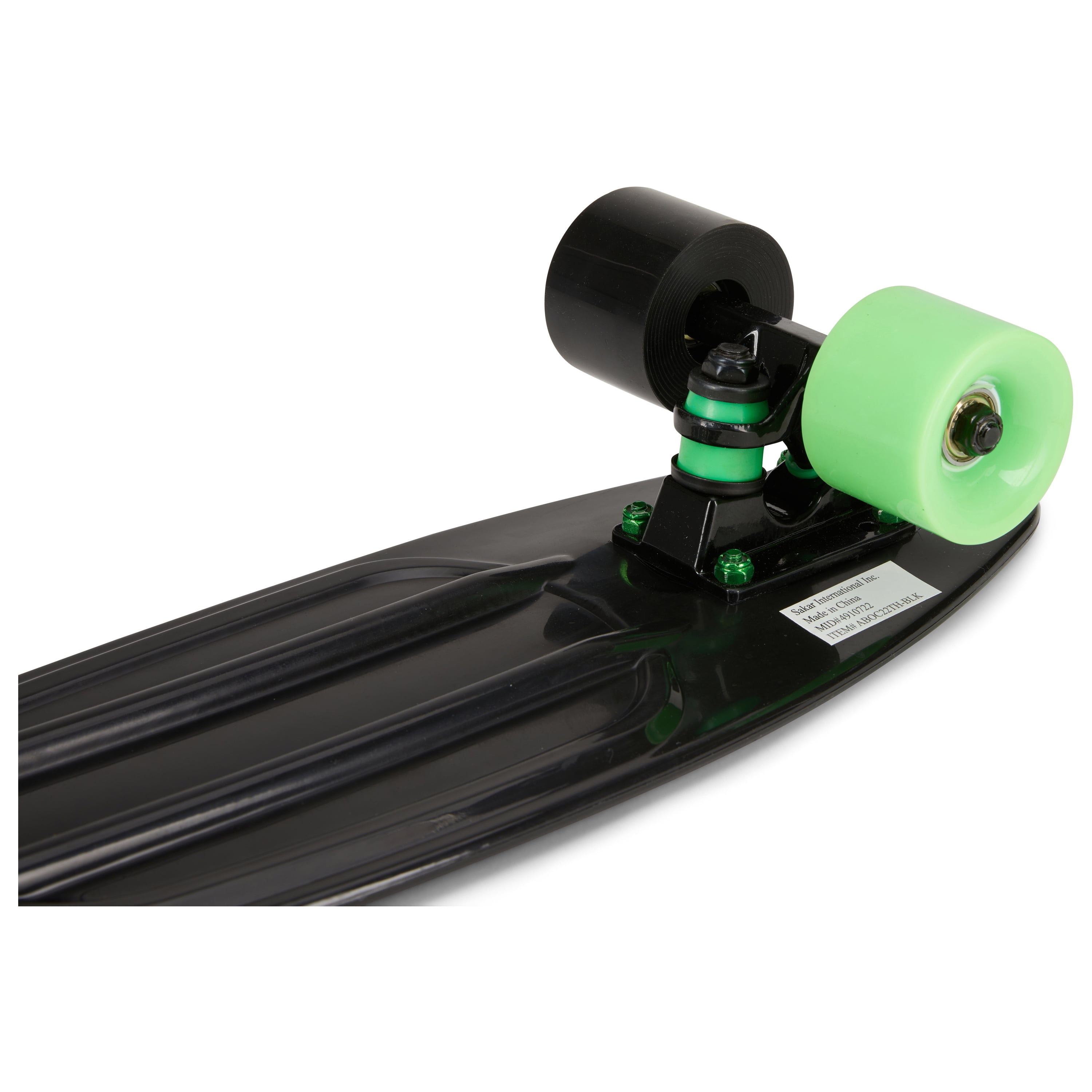 Tony Hawk 22" Mini Skateboard, Penny Style Cruiser Skateboard for Kids and Beginners, Black