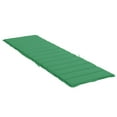 thumbnail image 4 of vidaXL Sun Lounger Cushion Green 78.7"x23.6"x1.2" Fabric, 4 of 8