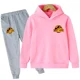 thumbnail image 3 of Conjunto de 2 piezas de sudadera y pantalón con estampado de dibujos animados de dinosaurios de Jurassic World para niños y niñas, moda de otoño y primavera, 3 of 5