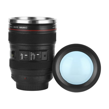

Camera Lens Coffee Mug Photo Coffee Cup Stainless Steel Camera Lens Mugs Leak Proof Photographer Camera Mug Travel Mug Water Bottle Ideal Gift for Men and Women