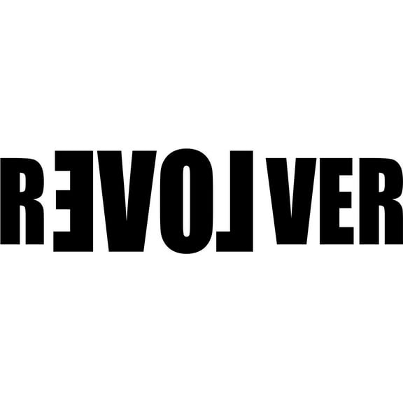 Custom Wall Decal Revolver Boys Room Sticker Vinyl Wall 12 X 48"