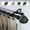 Black, variant on 1 in. Dia. Telmo Double Curtain Rod, Black - 48-84 in.