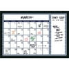 Mezzanotte Blue Chevron 36 x 24 Dry-Erase Calendar Message Board 38 x 26-inch