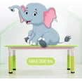 thumbnail image 6 of Kids Table and Chairs,Height Adjustable Toddler and 6 Chair,Multi-Activity with Graffiti Desktop Non-Slip Legs for Ages 2-10,Children Activity for Daycare,Classroom,Home, 6 of 7