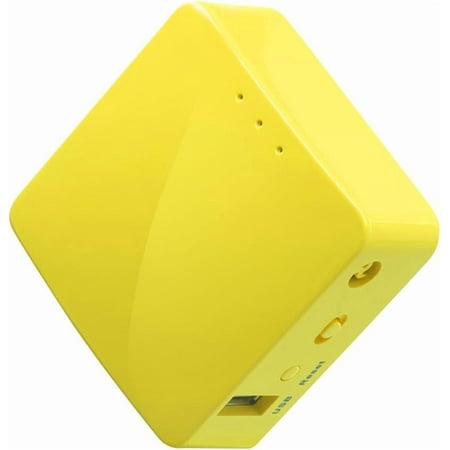 GL-MT300N-V2 (Mango) Portable Mini Travel Wireless Pocket VPN WiFi Router - 2X Ethernet Ports | USB 2.0 | OpenWrt | OpenVPN/Wireguard for Public & Hotel Wi-Fi | Easy to Set up via Admin Panel