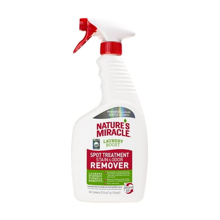 Nature’s Miracle Laundry Boost Spot Treatment Pet Stain and Odor Remover, 32 oz