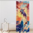 thumbnail image 2 of Dolphins Waterproof Printed Bathroom Shower Curtain Sets with Hooks - Stylish Bathroom Decoration, 2 of 6