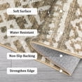 thumbnail image 3 of HOMERRY 9' x 12' Area Rug for Living Room Washable Bedroom Distressed Boho Indoor Carpet, Brown, 3 of 5