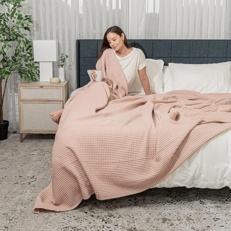 Blush Waffle Blanket Blush Waffle Blanket