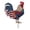 A, variant on Rural Style Painted Rooster Metal Yard Pick, Patriotic Animal Lawn Ornament, 4th Of July Ground Insert Figurine for Backyard Garden Outdoor Landscaping Decor