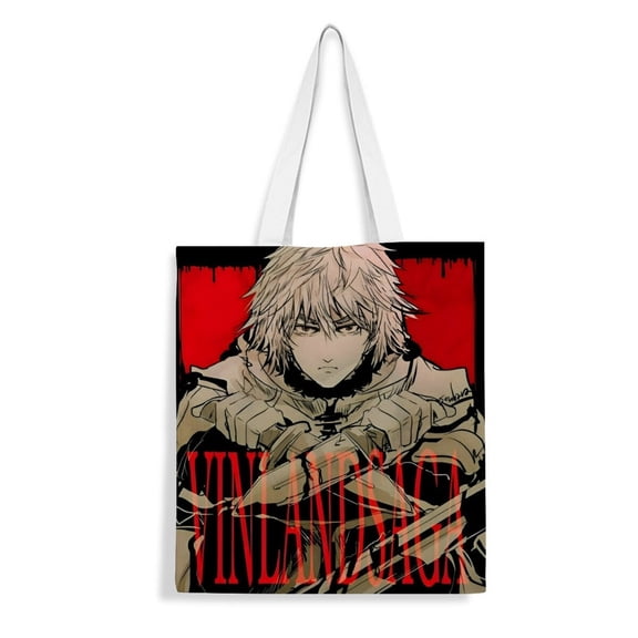 Vinland Saga handbag 13.8×15.8 inches made of canvas material durable and stylish showcasing personal style