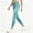 Green, variant on Zysthvn Women's Jeans Skinny Casual Womens Trousers High Waisted Slim Fit Button Solid with Pockets Pants