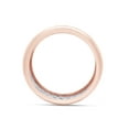 thumbnail image 5 of AFFY 1 3/4 ct.t.w Round Cut Lab Created Moissanite 3-Row Eternity Stackable Wedding Band Ring In 14K Rose Gold Over Sterling Silver (1.75 Cttw)-5, 5 of 8