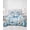 Blue, Denim, Rust, variant on Quilts King Size, Sea Turtle Coastal Soft Comforter Bedding Set for Bed, Blue Ocean Coral Summer Beach Seaweed Lightweight Quilted Bedspread with Pillow Cover(2 Pieces) for All Season, 96x106 Inch