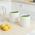 thumbnail image 6 of hulanddfd Plants Pots Set - 2 Pack Plastic Planters, Round Thickened Flowerpot with Drainage Holes Modern Decorative Gardening Containers for Indoor Outdoor, 6 of 7