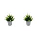 thumbnail image 4 of Kearding Bonsai plástico de imitación de plantas, elegante, de bajo mantenimiento, duradero, duradero, ecológico, plantas Bonsai Type6 NO6, 4 of 6
