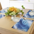 thumbnail image 4 of Ambesonne Constellation Place Mats Set of 4, Black Hole Astral, Standard Size, Aqua Blue White, 4 of 6