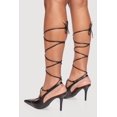 thumbnail image 3 of Women's Strappy Lace Up Pointed Toe Stiletto Heels, 3 of 3
