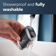 Philips Norelco Compact Portable MenS Travel Electric Wet & Dry Facial Shaver, Rechargeable For On-The-Go, 2 Month Battery Life On 1 Charge, Waterproof, with Travel Case & Protective Cap, PQ888/81