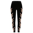 thumbnail image 5 of UVEASISHA Womens Easter Leggings Cute Bunny Printed Yoga Pants Tummy Control Stretchy Gym Pants Daily Wear Sports Training Tights Coffee L, 5 of 5