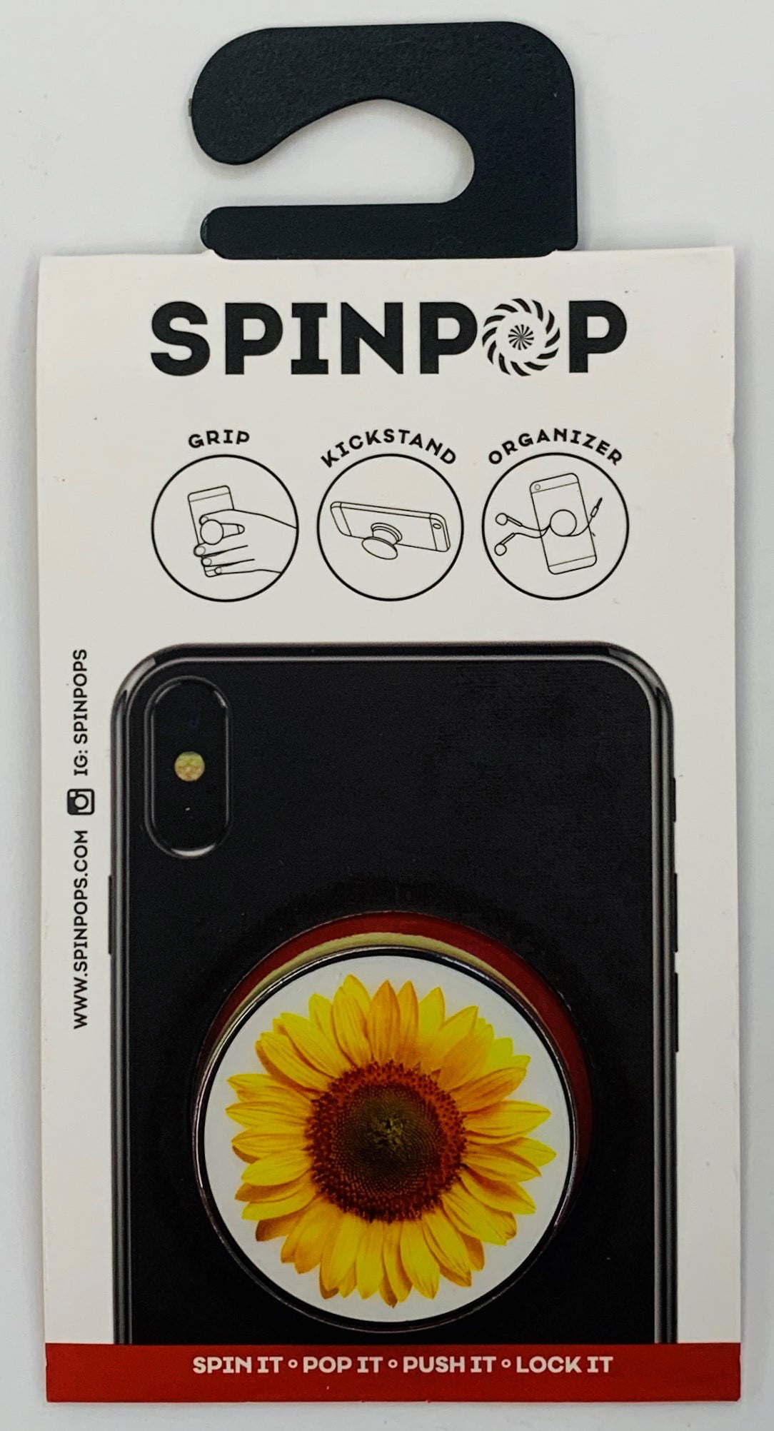 Sunflower theme phone grip