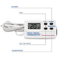 thumbnail image 4 of Digital Refrigerator Thermometer Indoor Outdoor Fridge Freezer Thermometer with 2 Sensor and Alarm for Home Restaurant, 4 of 7