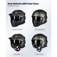 thumbnail image 2 of Casco de moto ILM Open Face 3/4 Half DOT modelo 726X Verde, 2 of 9