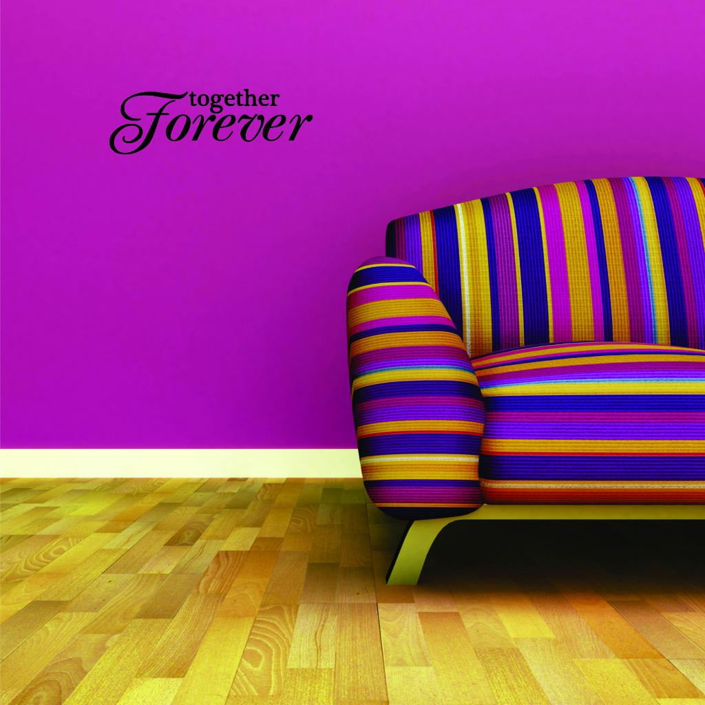 Home Wall Decals Together Forever Wedding Bedroom Stickers DIY