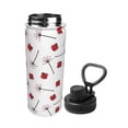 thumbnail image 2 of Daiia Ladybug With Dandelion Printed 18 OZ Sports Insulated Kettle Drinking Cup Water Bottle Stainless Steel Kettle Portable Cup For Gym, 2 of 7