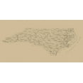thumbnail image 2 of Stephenson 24x14 White Modern Wood Framed Museum Art Print Titled - North Carolina - Stephenson 1893, 2 of 4